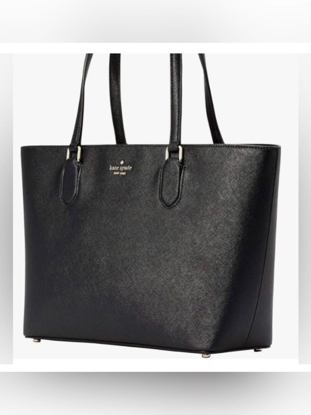 Kate Spade Tote Laurel Way Medium Dally Black Saffiano Leather - Picture 2 of 16